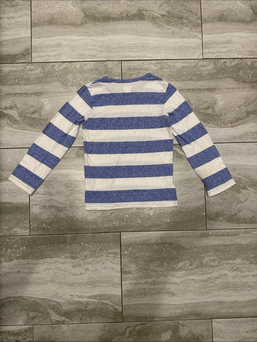 The Children's Place Blue & White Striped Long-Sleeve Tee